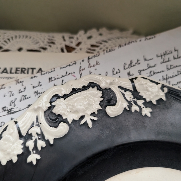 Black and White Decorative Plate Marlborough Jones And Sons - Picture 5 of 12